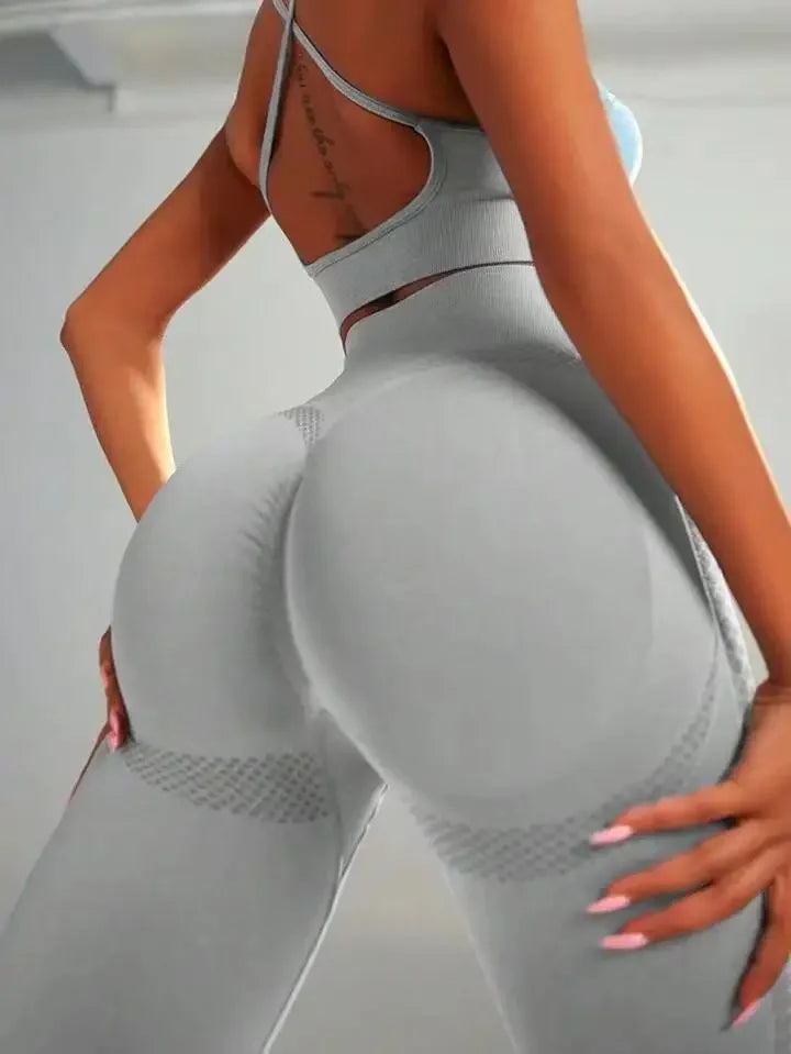 Seamless yoga Female Tummy Control High Leggings