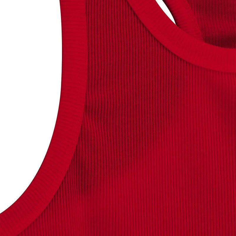Summer Solid Gym Tank Top