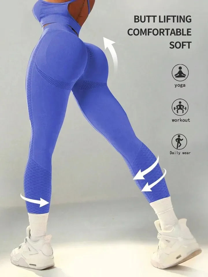 Seamless yoga Female Tummy Control High Leggings