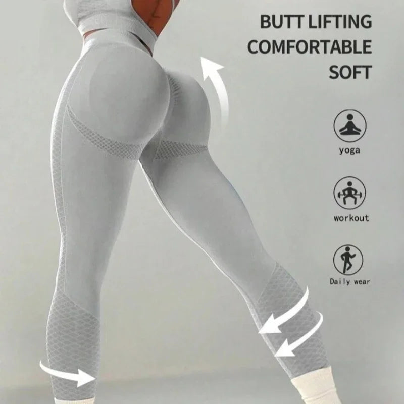 Seamless yoga Female Tummy Control High Leggings
