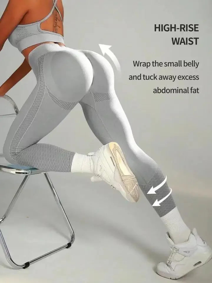 Seamless yoga Female Tummy Control High Leggings
