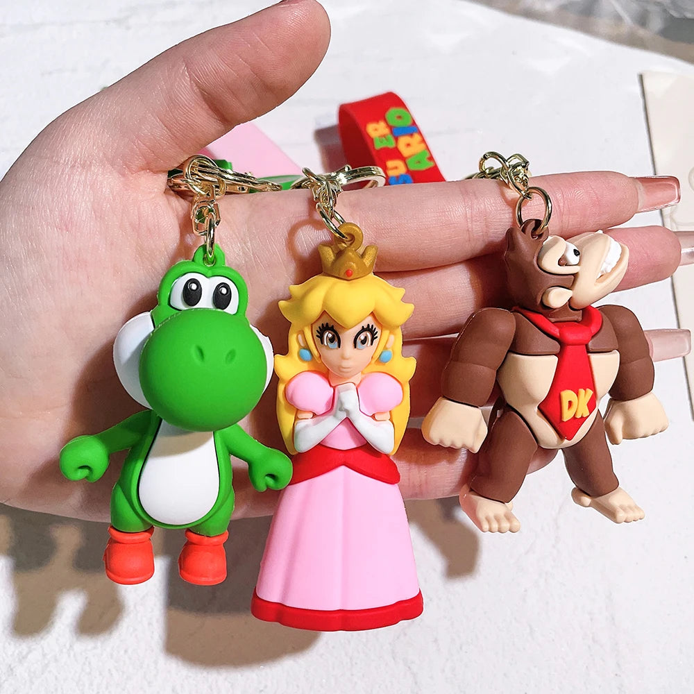 Super Mario Bros 3D Cartoon Keyring