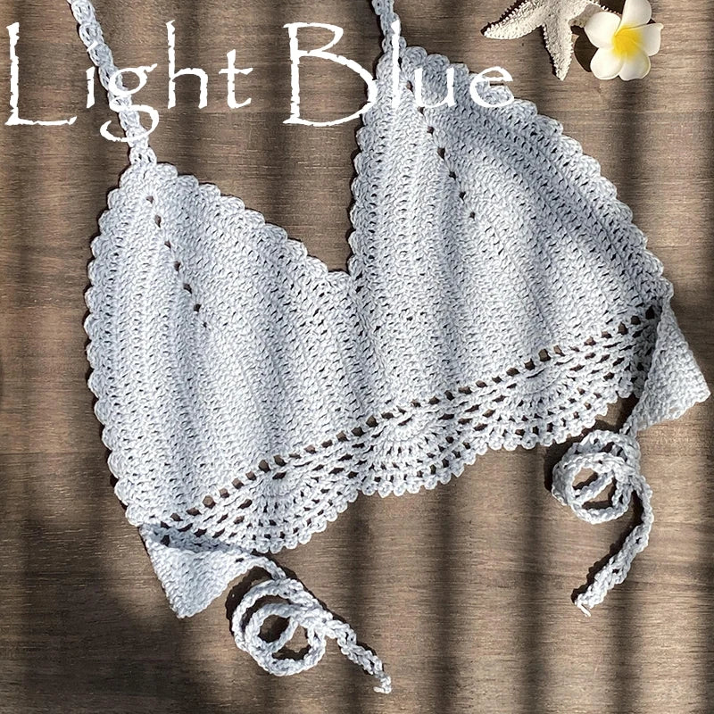 Bikini Top Handmade Crochet Halter neck