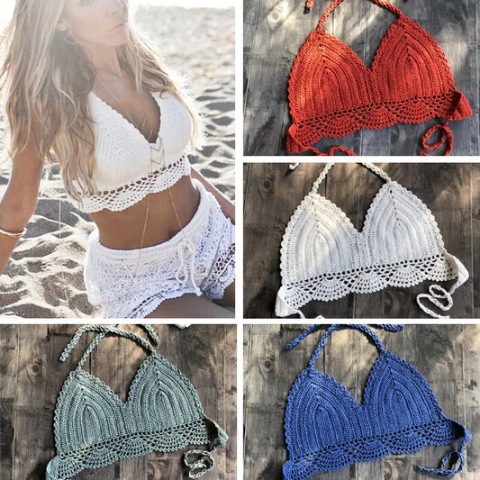 Bikini Top Handmade Crochet Halter neck