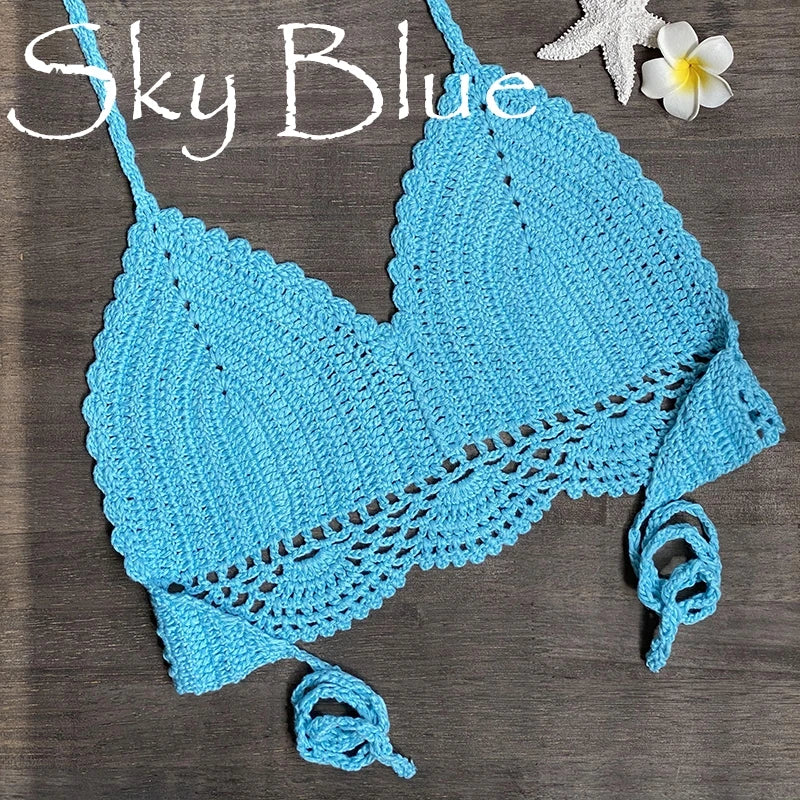 Bikini Top Handmade Crochet Halter neck