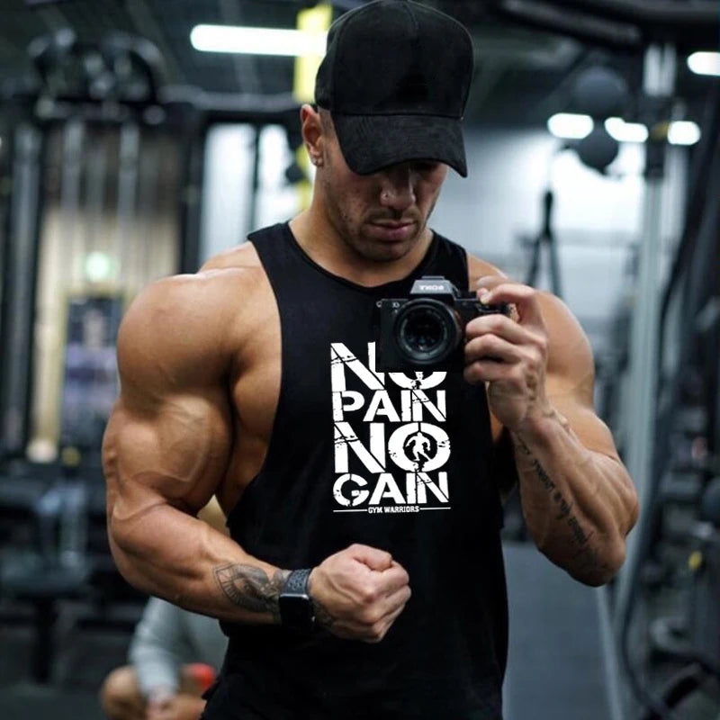 Hooded Tank Top Cotton Sleeveless Vest