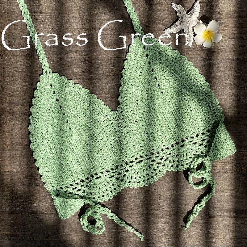 Bikini Top Handmade Crochet Halter neck