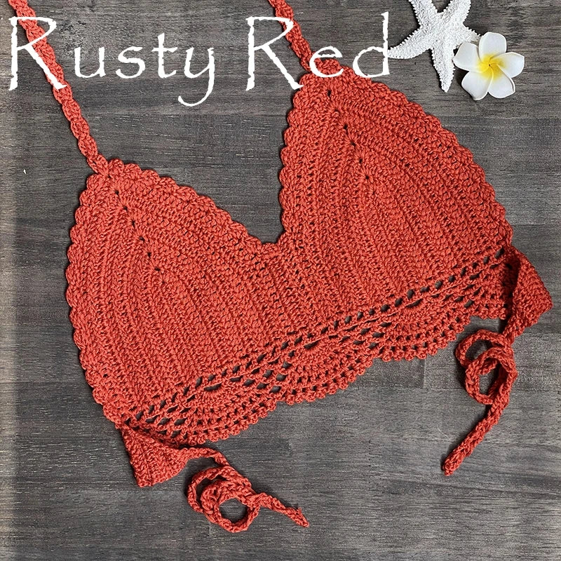 Bikini Top Handmade Crochet Halter neck