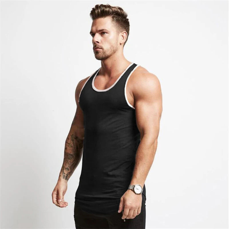 Cotton Bodybuilding Stringer Tank Top