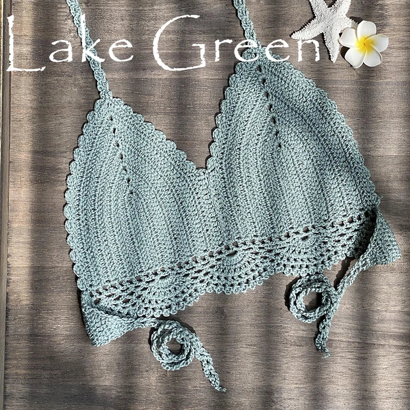 Bikini Top Handmade Crochet Halter neck