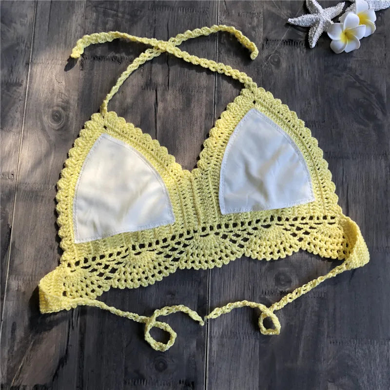 Bikini Top Handmade Crochet Halter neck