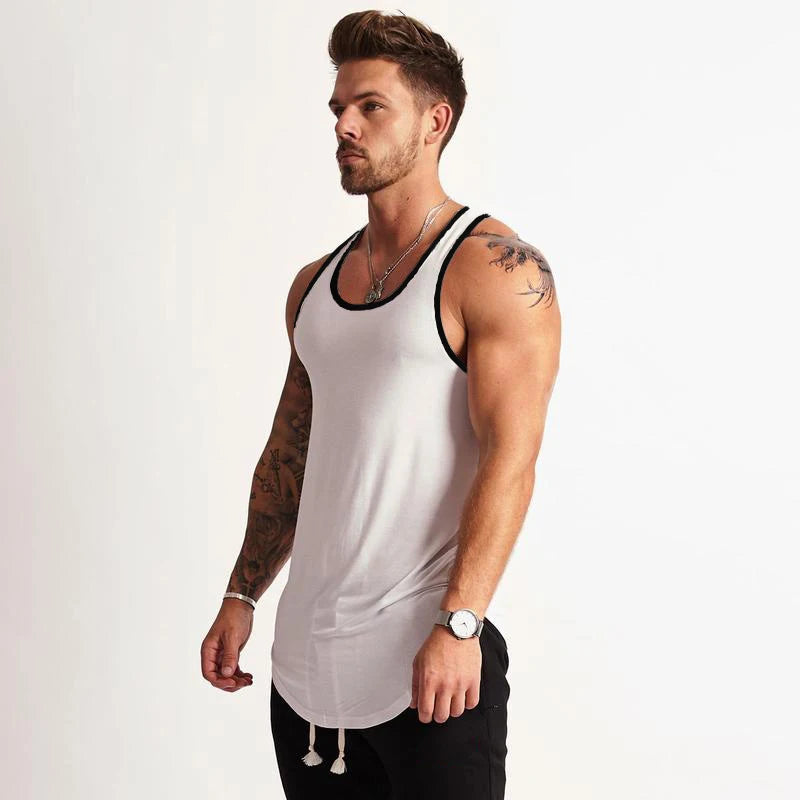 Cotton Bodybuilding Stringer Tank Top