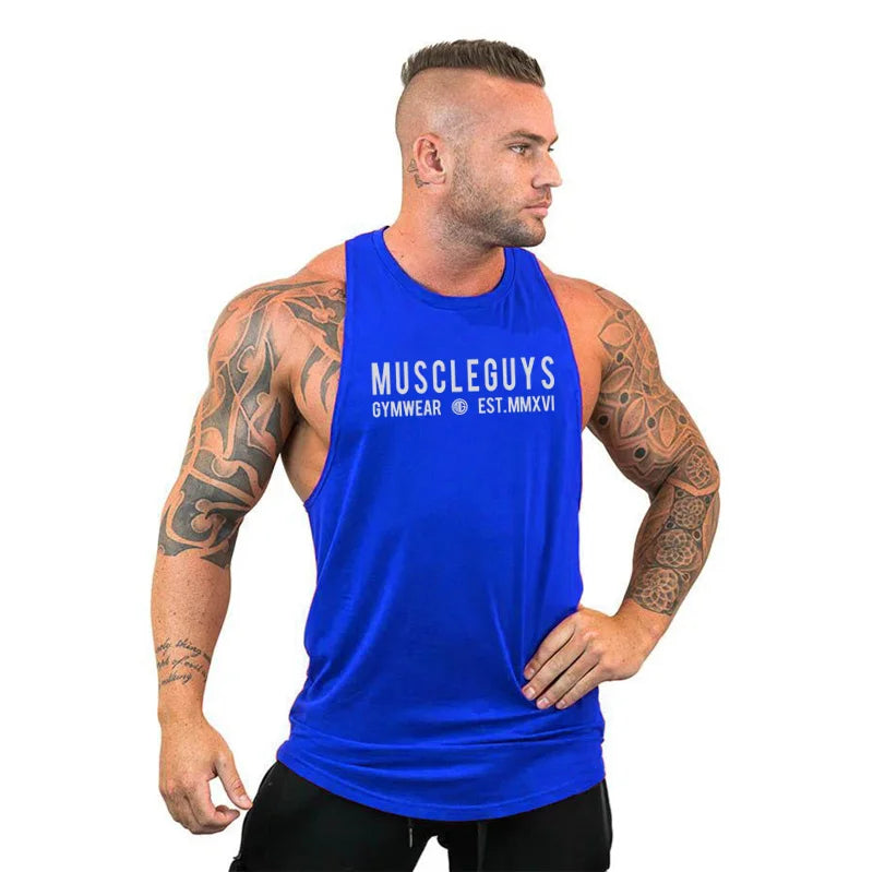 Cotton sleeveless hooded tank top