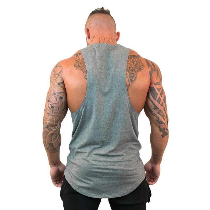 Cotton sleeveless hooded tank top