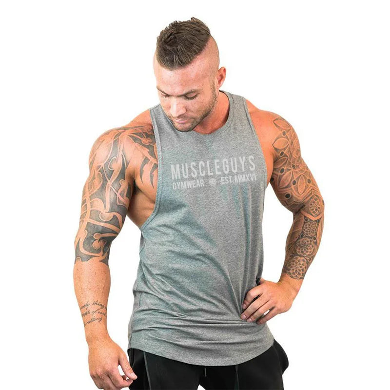 Cotton sleeveless hooded tank top