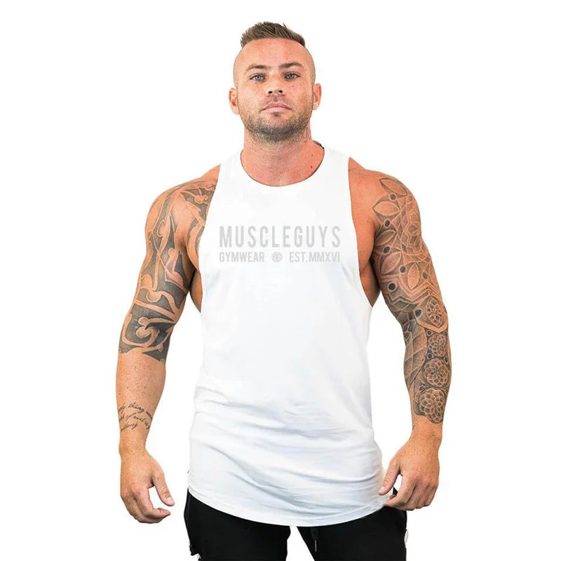Cotton sleeveless hooded tank top