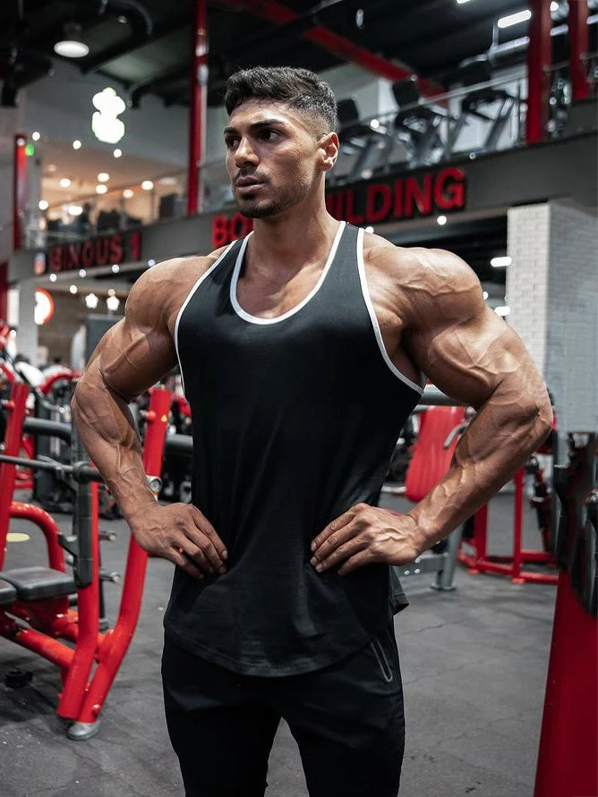 Cotton Bodybuilding Stringer Tank Top