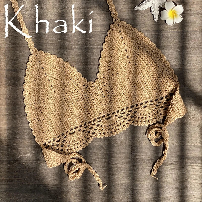 Bikini Top Handmade Crochet Halter neck