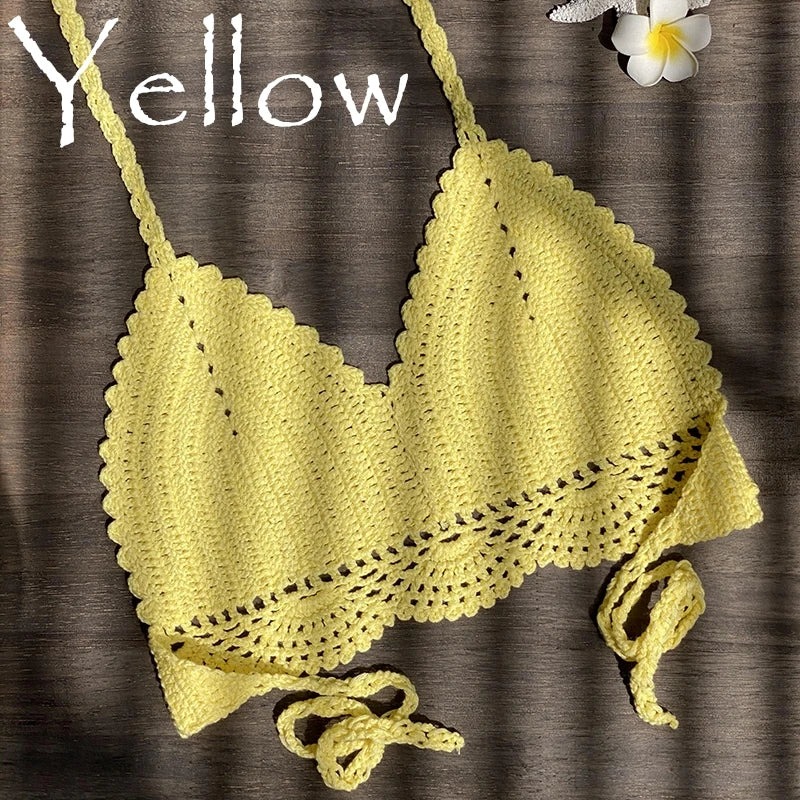 Bikini Top Handmade Crochet Halter neck