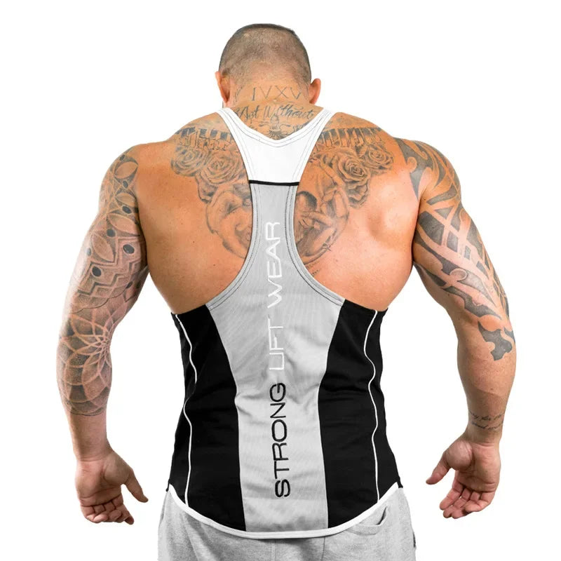Mens Tank top Gyms Fitness sleeveless shirt