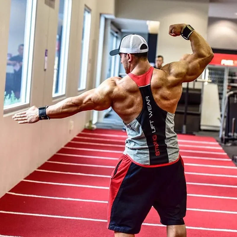 Mens Tank top Gyms Fitness sleeveless shirt