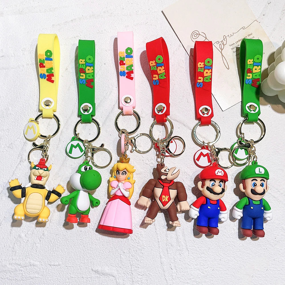 Super Mario Bros 3D Cartoon Keyring