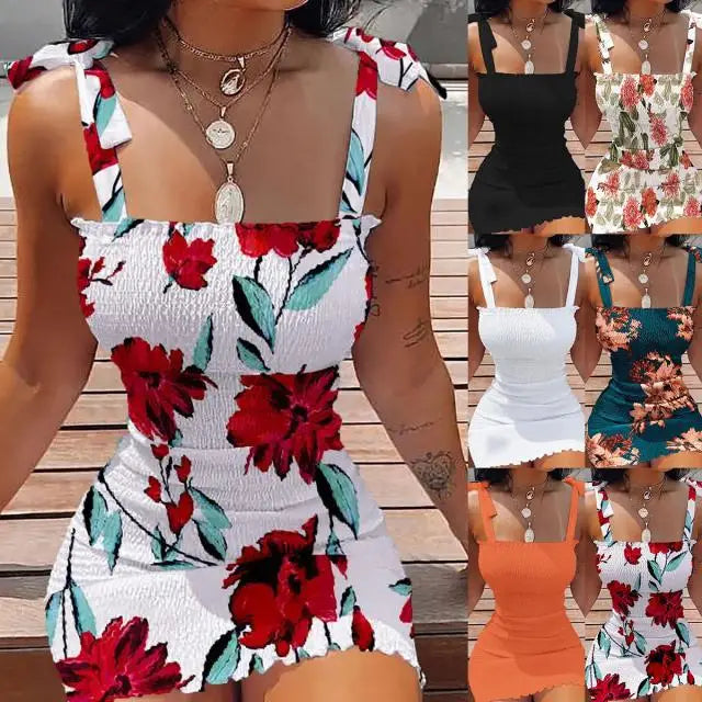 Summer Hips Wrap Dress Sleeveless