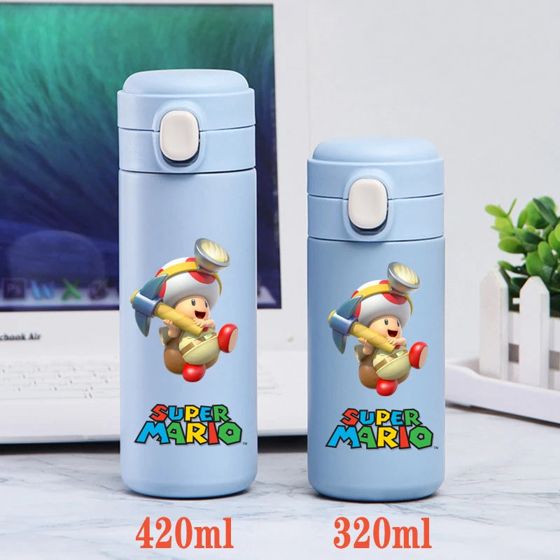 Back to School Super Mario Bros.Stainless Steel Water Cup Vacuum Thermos