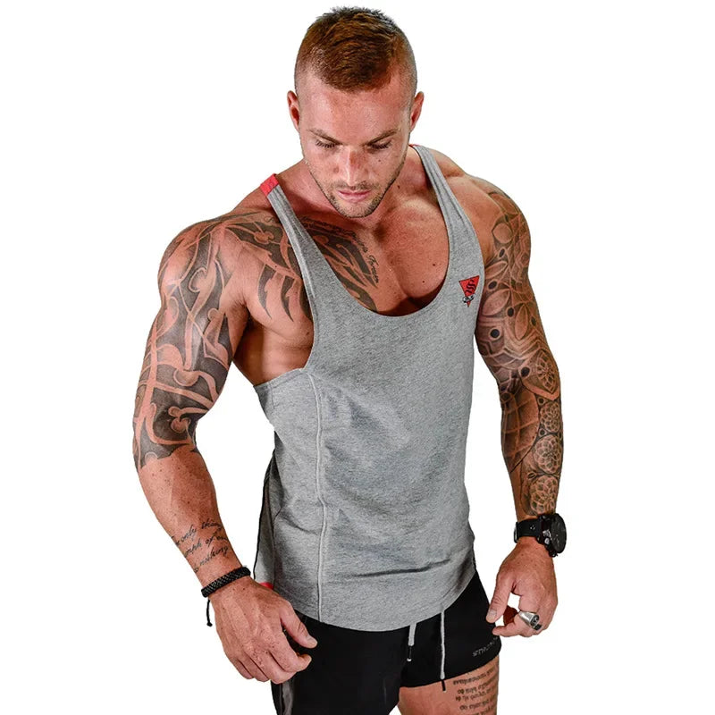 Mens Tank top Gyms Fitness sleeveless shirt