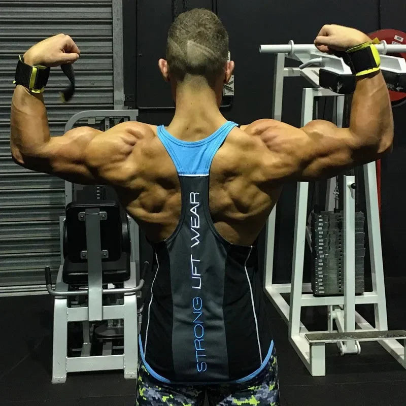 Mens Tank top Gyms Fitness sleeveless shirt