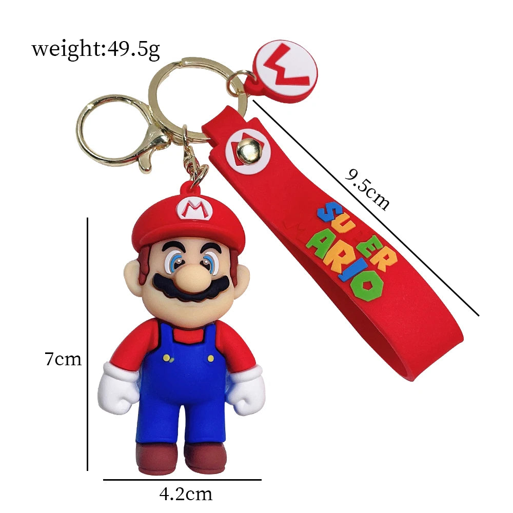 Super Mario Bros 3D Cartoon Keyring
