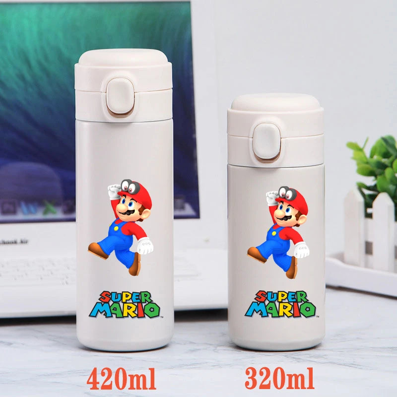 Back to School Super Mario Bros.Stainless Steel Water Cup Vacuum Thermos