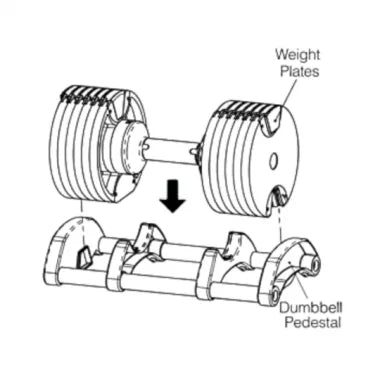 Chrome Adjustable Dumbbell Pair 2kg(5lb) or 4kg(9lb) Increase Max 45kg(100lb)