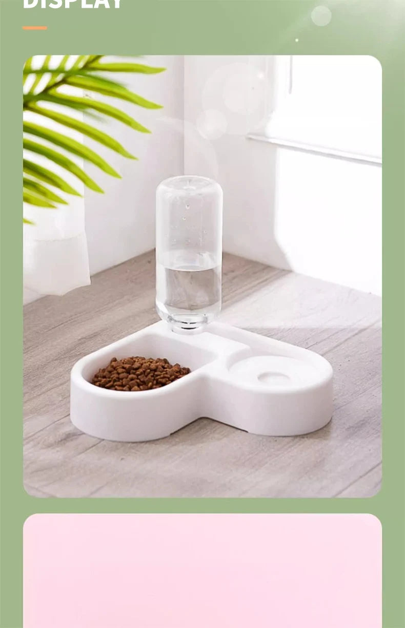 Double Pet water and food Bowl Set