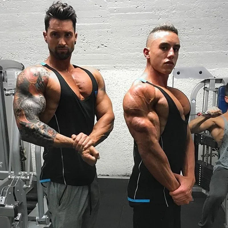 Mens Tank top Gyms Fitness sleeveless shirt