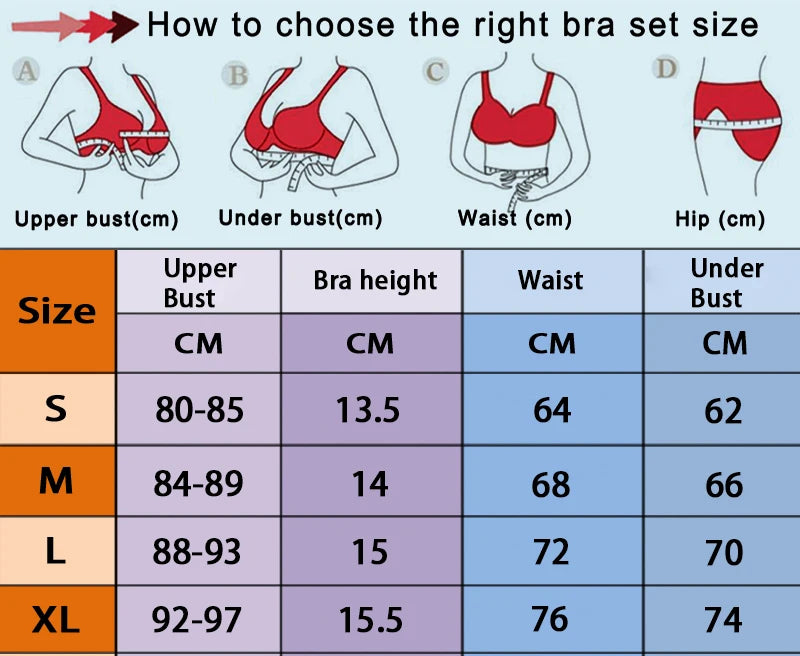Sexy Set Womens Underwear Exotic Emotional Bra Set Embroidered Print Brassiere Lingerie Set Women's Set Push Up Thin Bralette